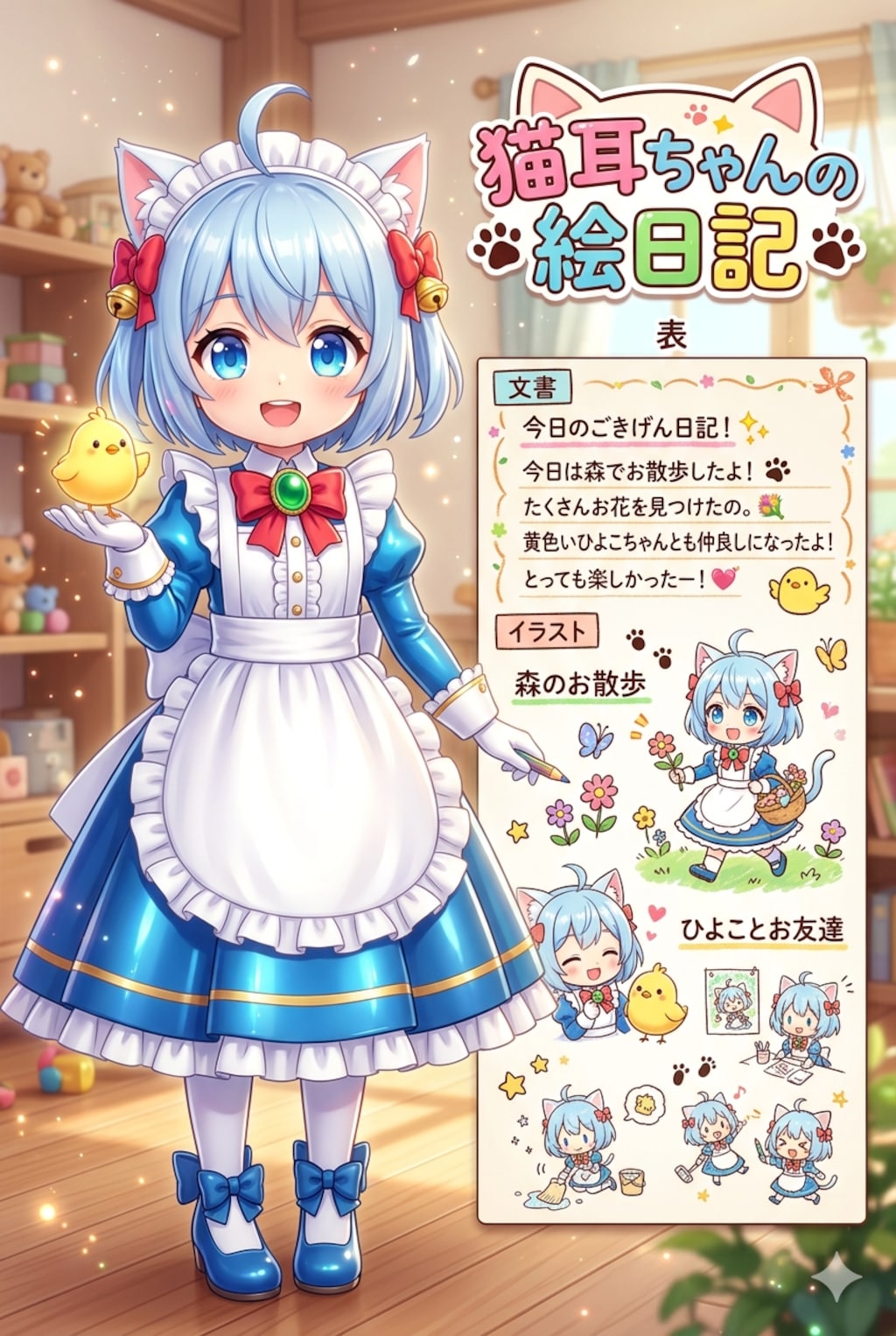 猫耳ちゃんの絵日記