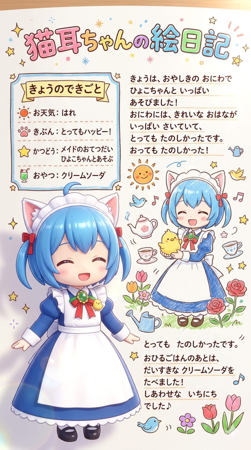 猫耳ちゃんの絵日記
