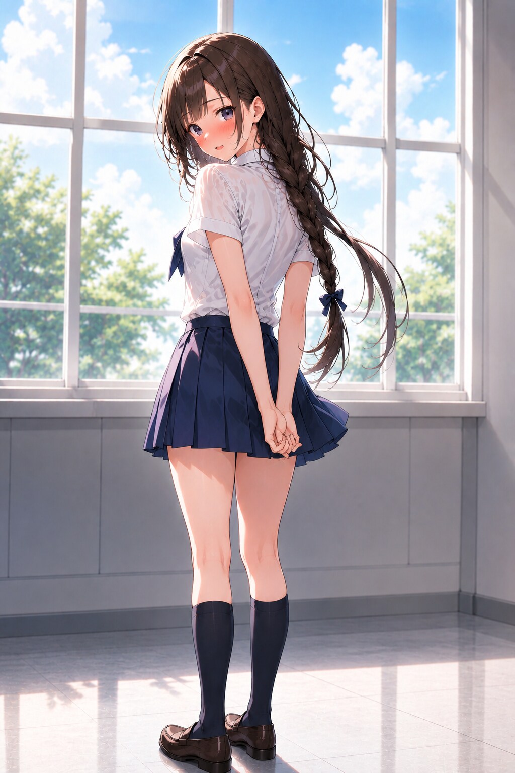 ね、似合ってる……？