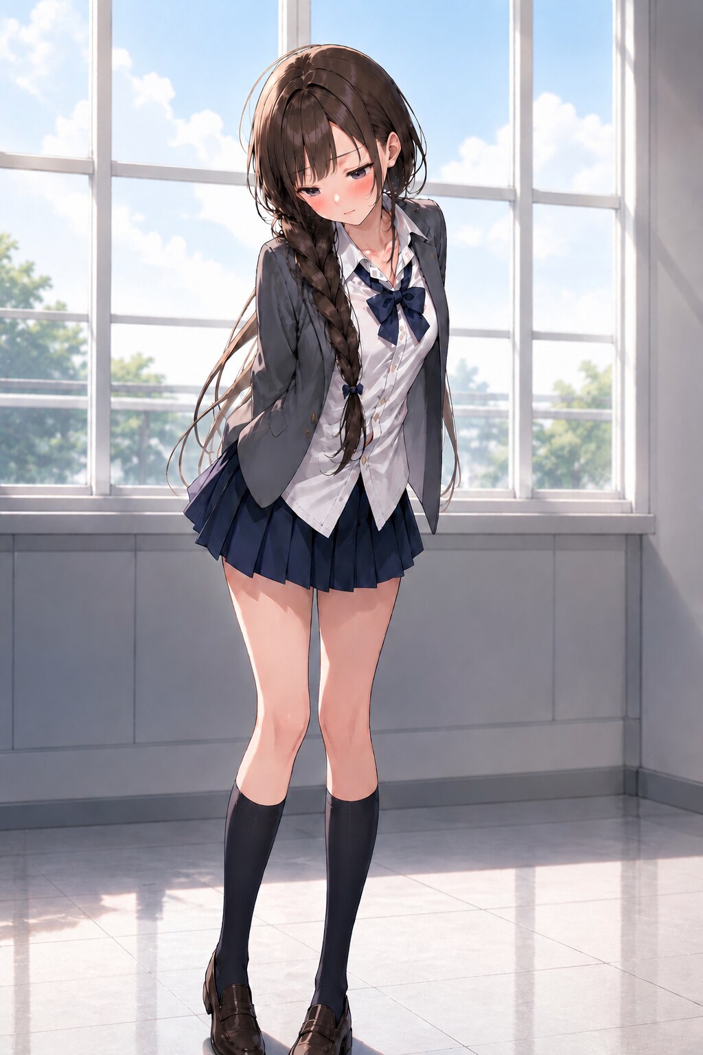 ね、似合ってる……？
