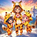 エンロサディラを目撃するキリン着ぐるみちび子ちゃん 3枚目