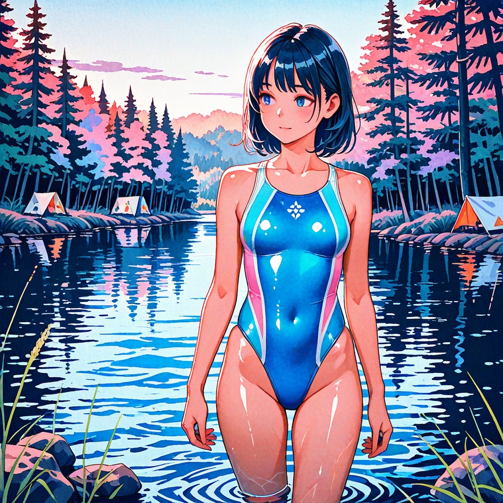 競泳水着着用推奨♪キャンプ場
