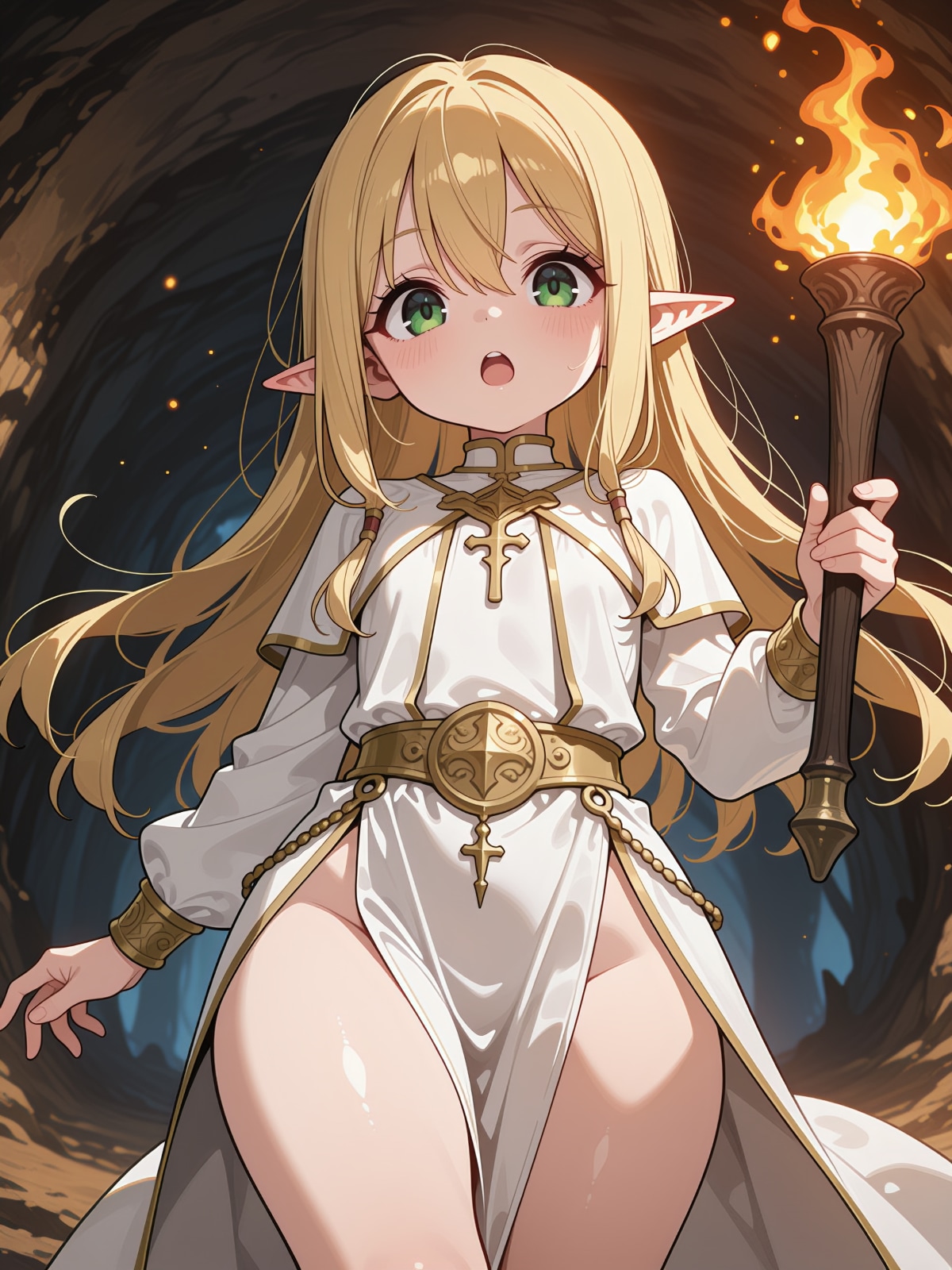 神官エルフちゃん触手に捕まりひどい目にあう