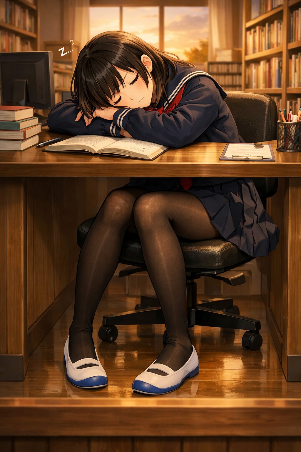 居眠り(イラスト)