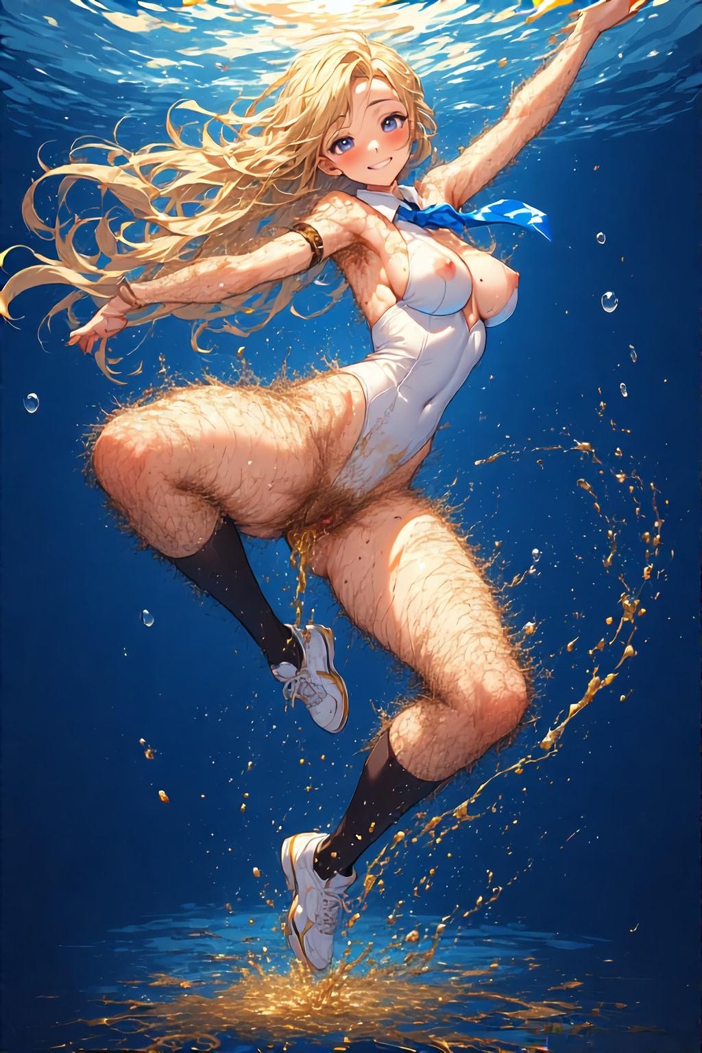 ヘアリーちゃんの水中ダンス（ダイジェスト版）
