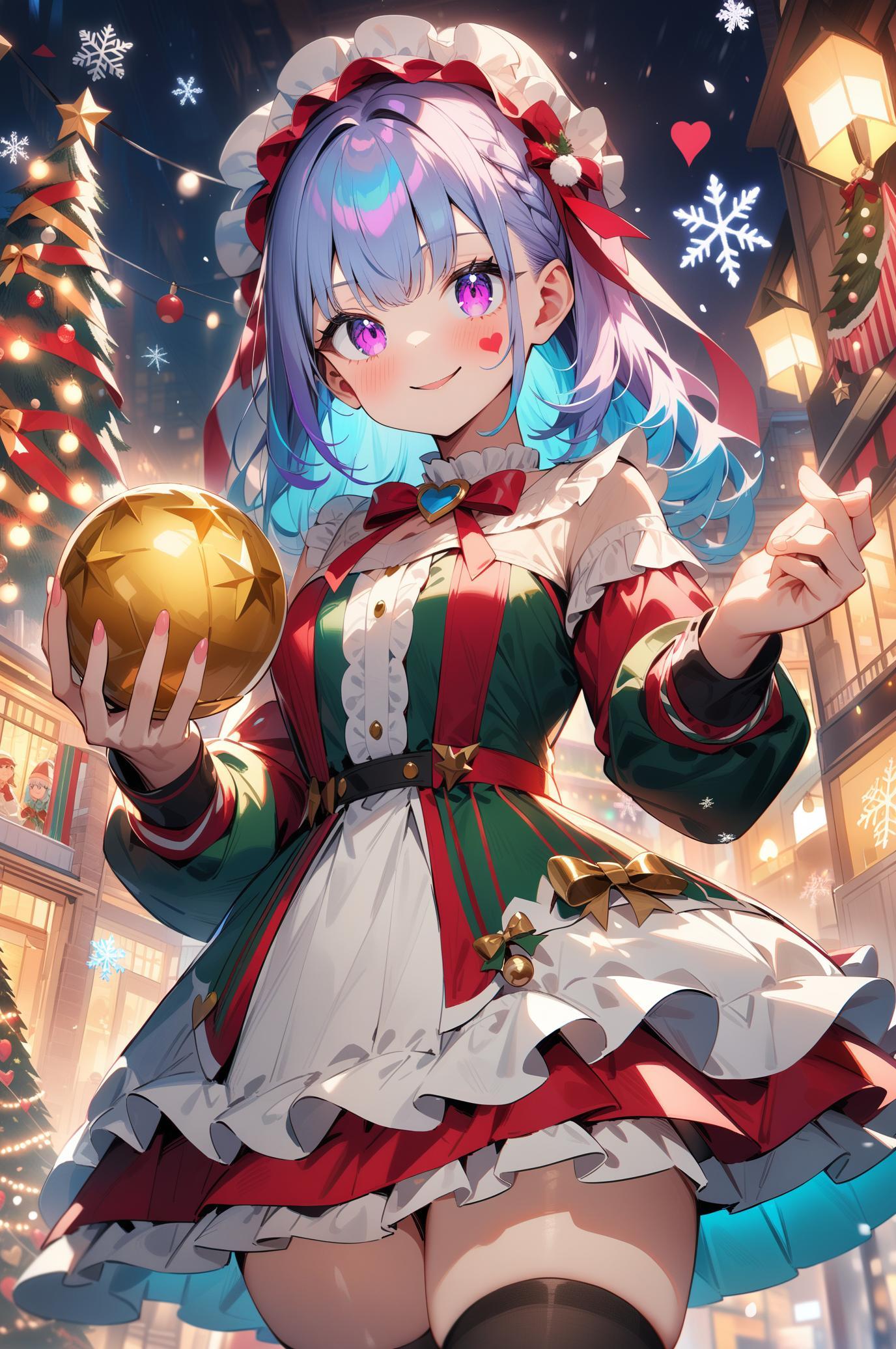 これがクリスマスなのね！金の玉とクリスマス💓　スーパーメイド | の人気AIイラスト・グラビア
