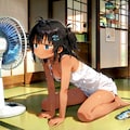 夏の定番、扇風機にあ゛あ゛あ゛～ (2025年版) 5枚目