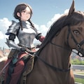 騎士なら馬にも乗っておきたい女騎士しおりさん 2枚目