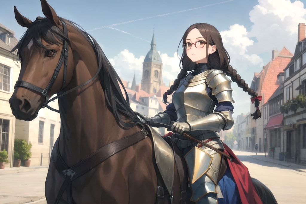 騎士なら馬にも乗っておきたい女騎士しおりさん
