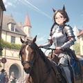 騎士なら馬にも乗っておきたい女騎士しおりさん 5枚目