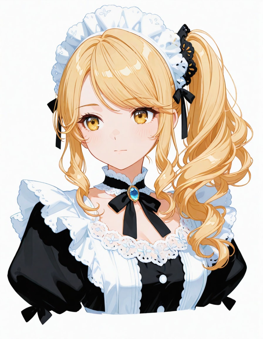 金髪ウェーブロングの場合 | の人気AIイラスト・グラビア