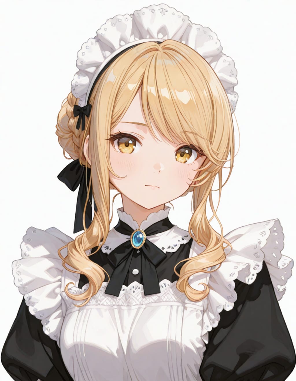 金髪ウェーブロングの場合