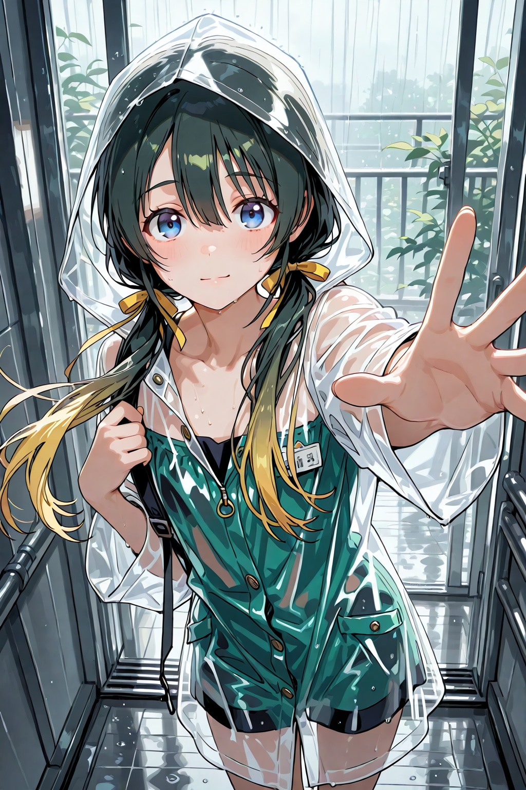 雨の日の純真ちっぱい(JC)ちゃん