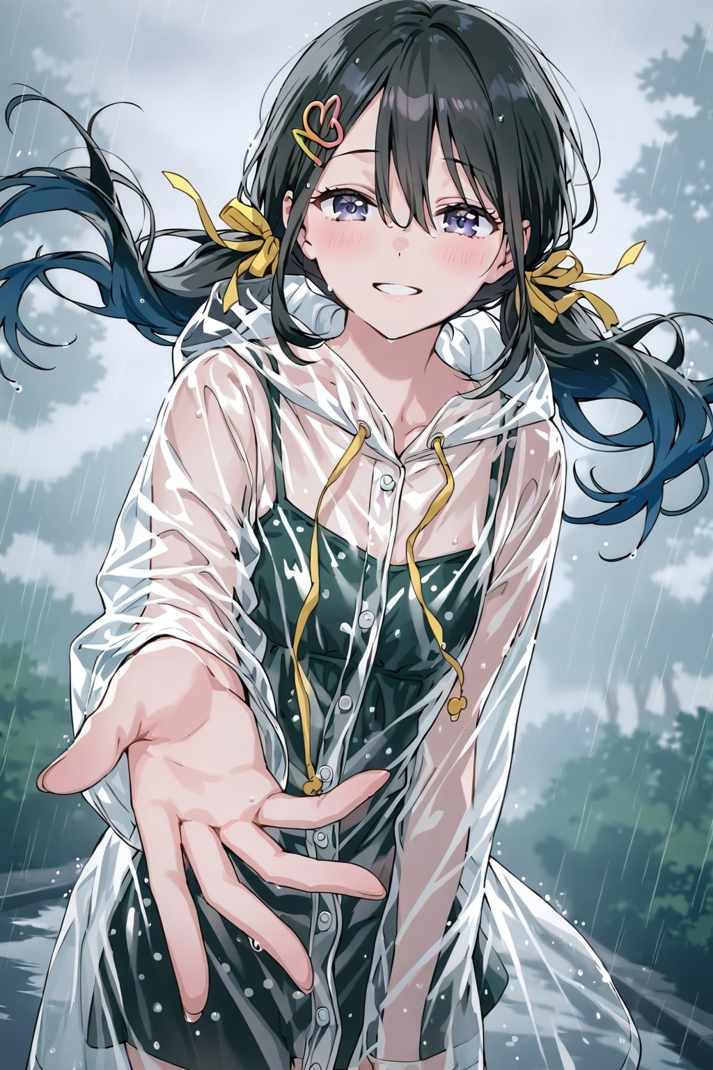 雨の日の純真ちっぱい(JC)ちゃん