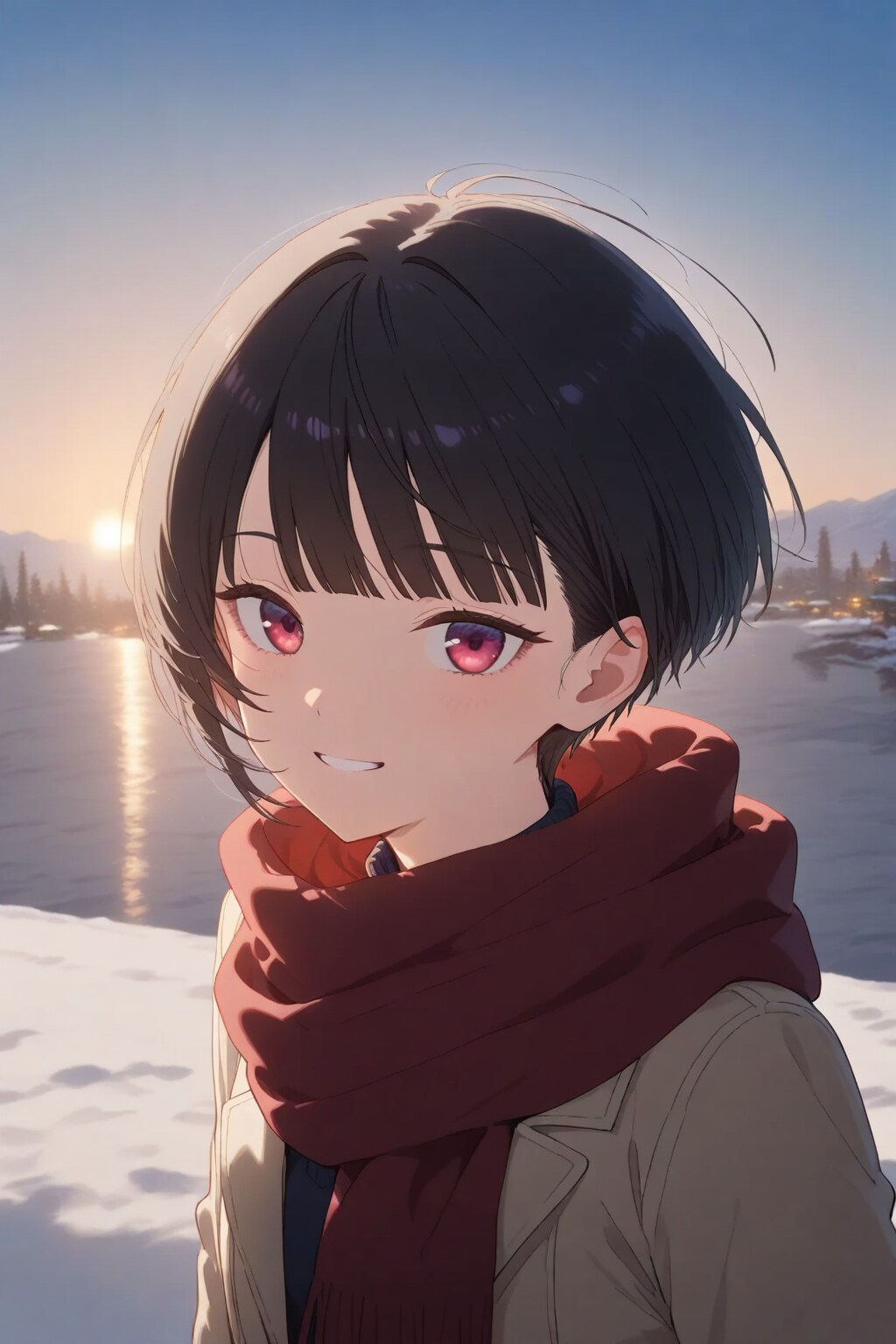 短髪女性 19歳