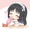 うきわをふくらませたいちび姫 4枚目