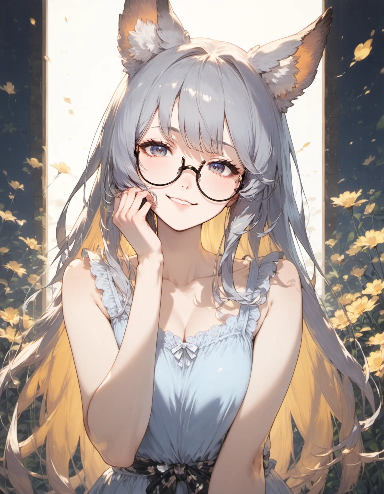 Silver Ears in the Golden Garden | の人気AIイラスト・グラビア