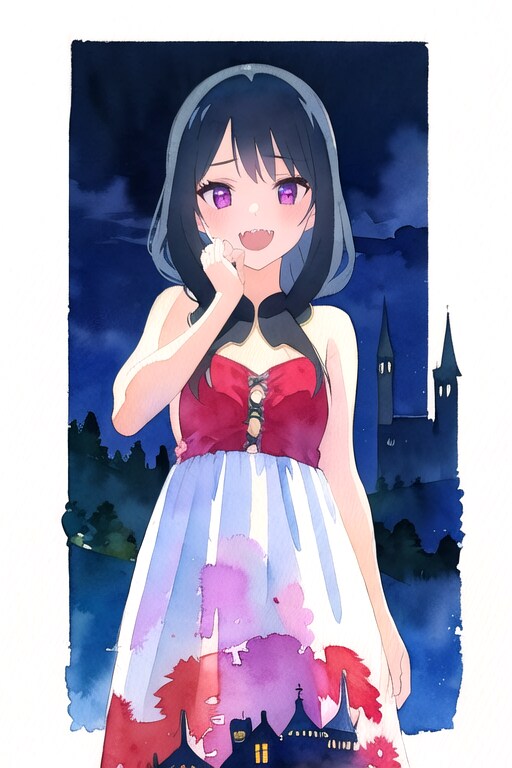 5pui OPAL Vampire | の人気AIイラスト・グラビア