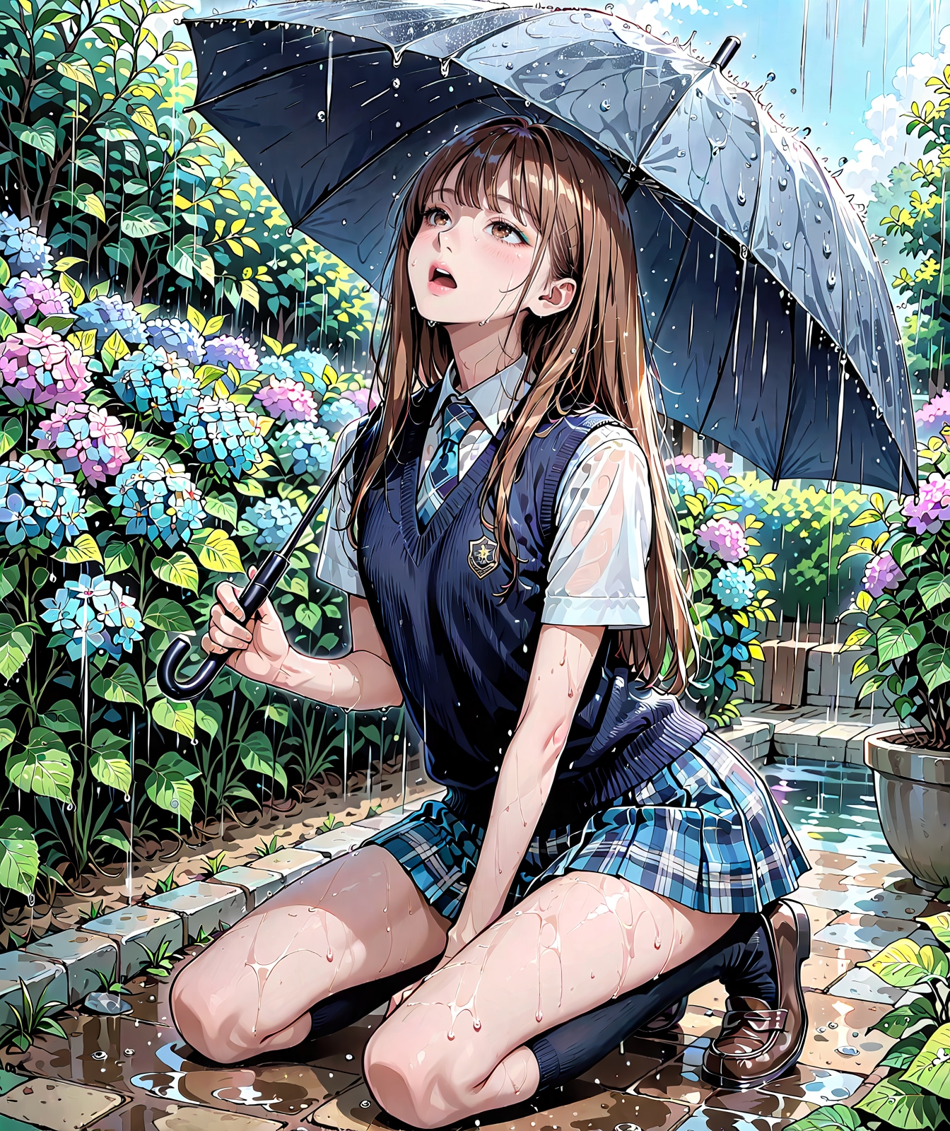 めっちゃ濡れてる子
