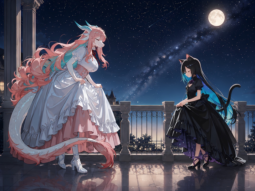 星空を纏う女の子