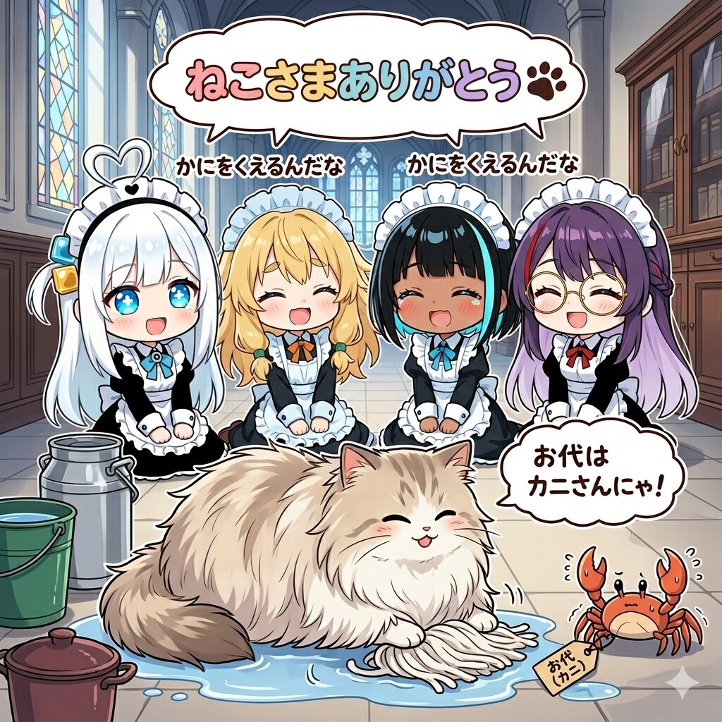 [がぞうどうぞ] モップねこさま降臨🐾