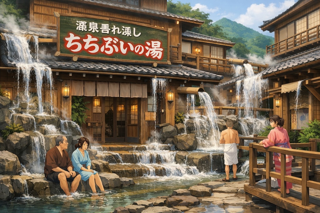 源泉垂れ流し ちちぷいの湯