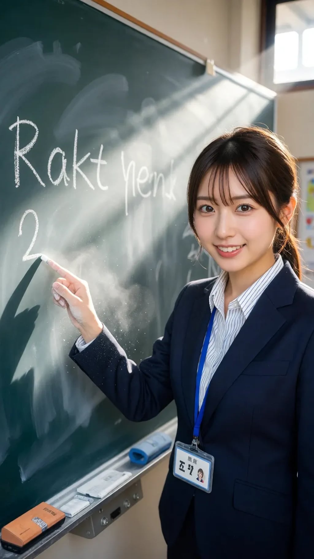 授業中の先生