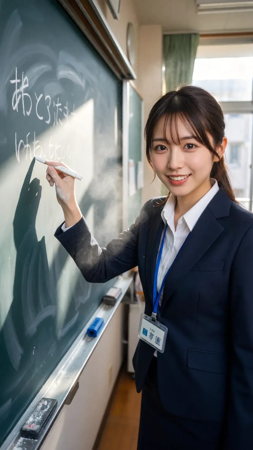 授業中の先生