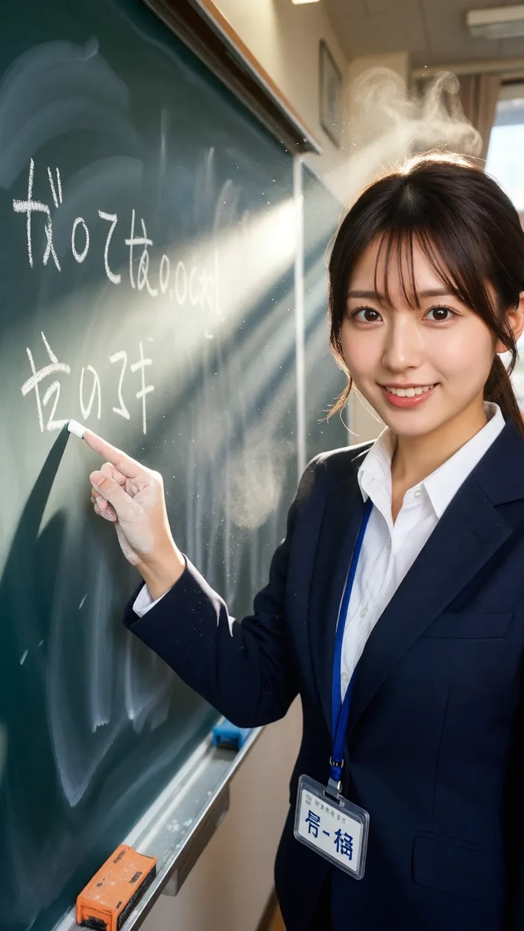 授業中の先生