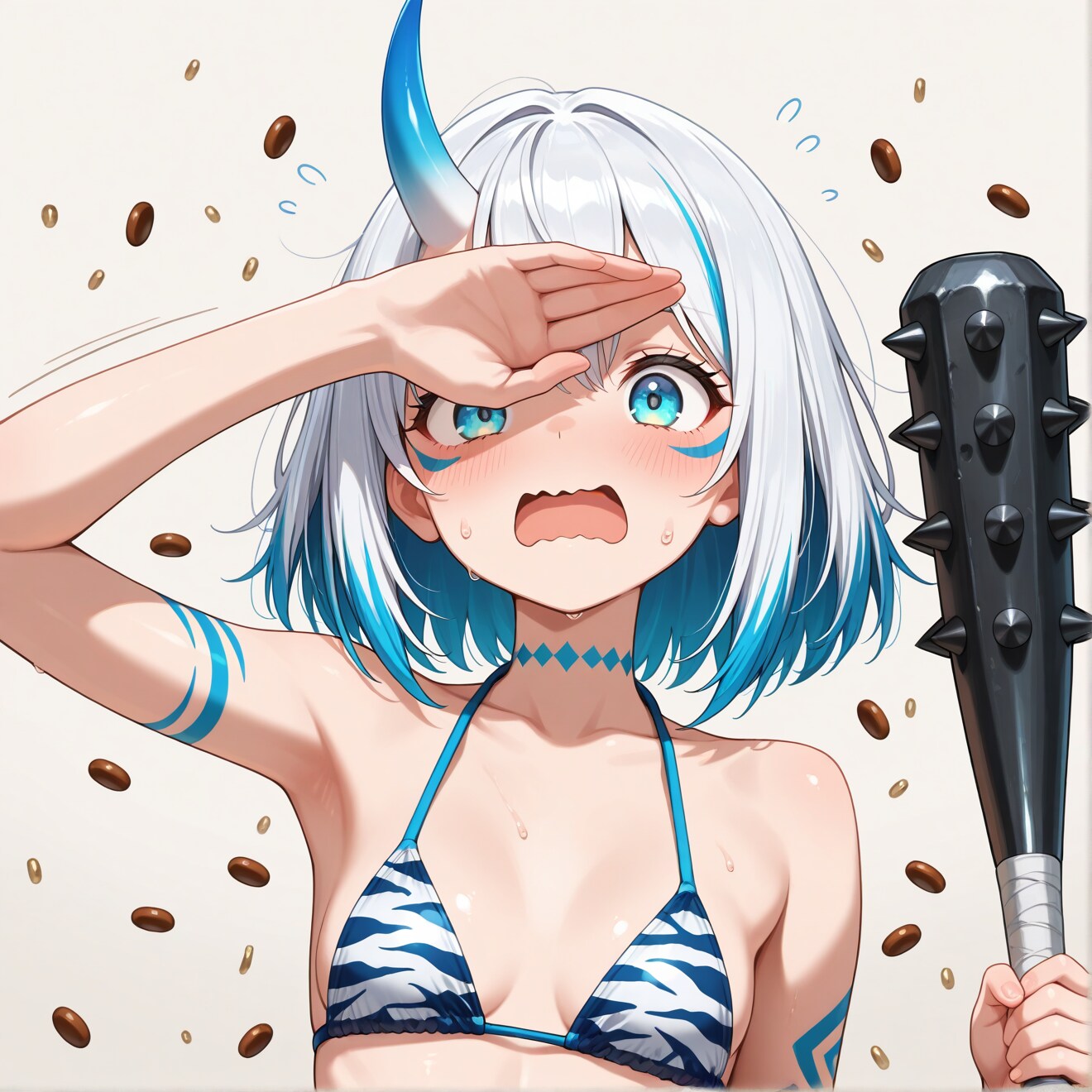 節分の青鬼と赤鬼