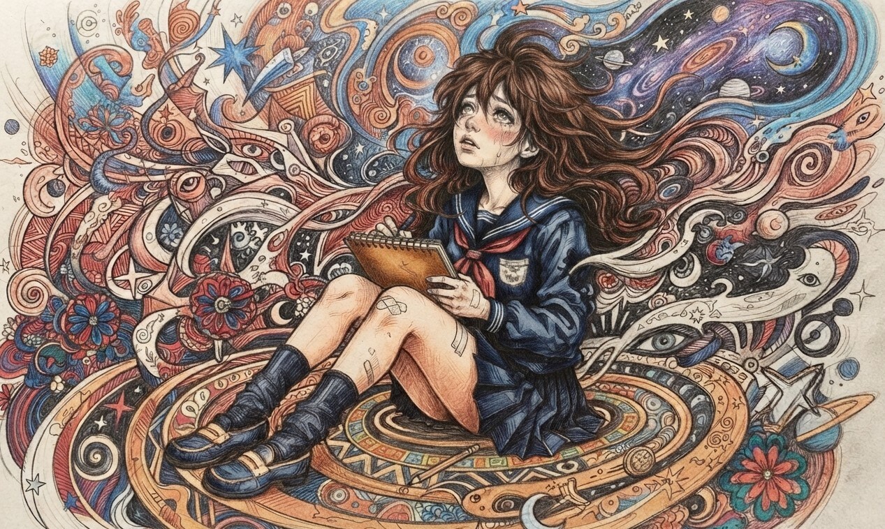 女子高生とアート | の人気AIイラスト・グラビア