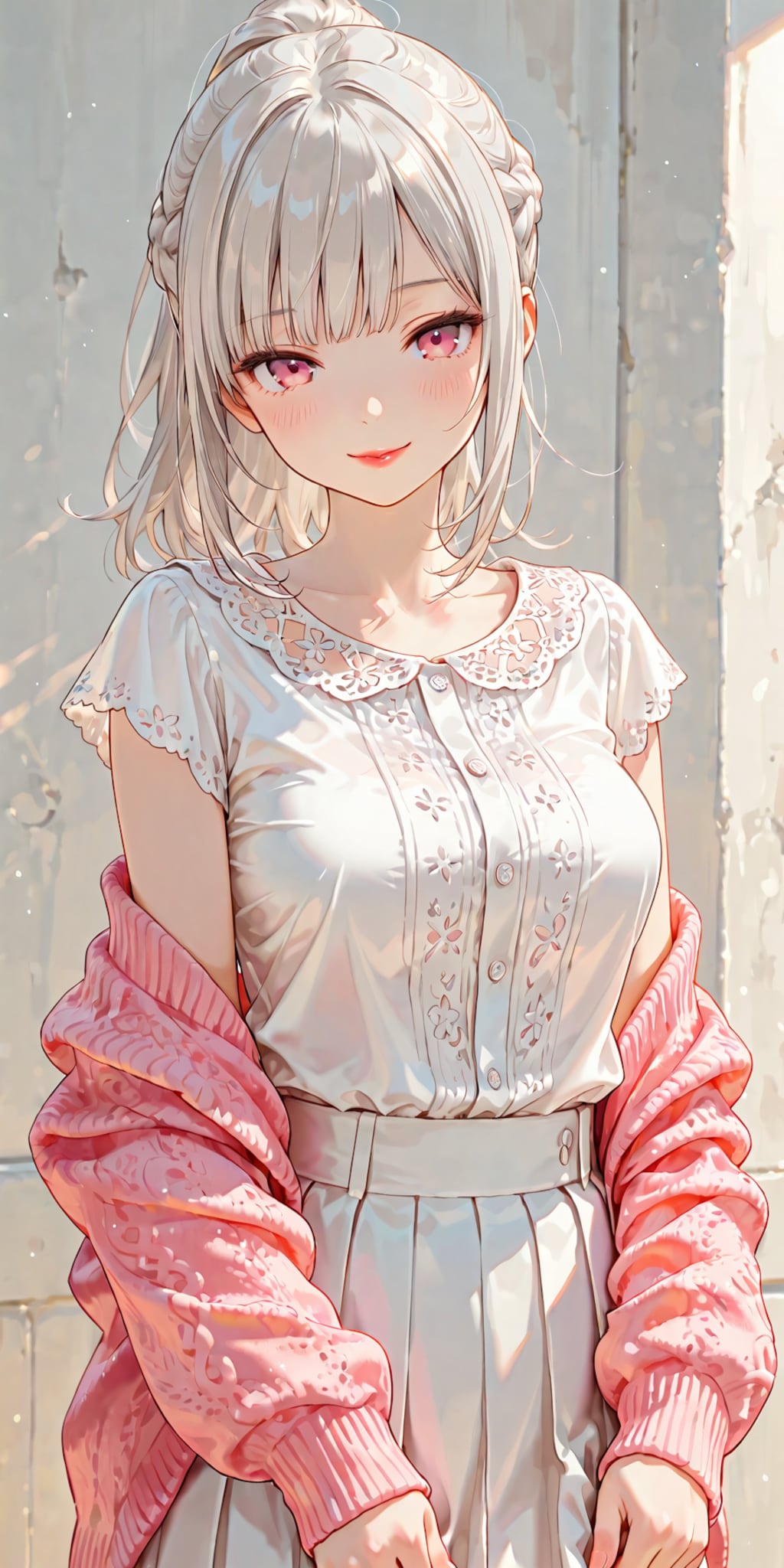 赤いリップの少女