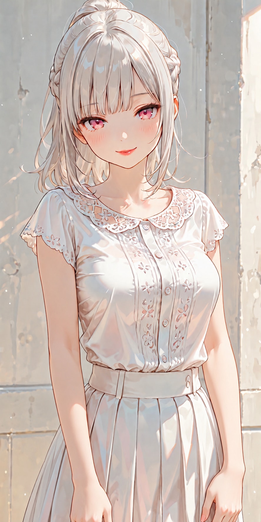 赤いリップの少女 | の人気AIイラスト・グラビア