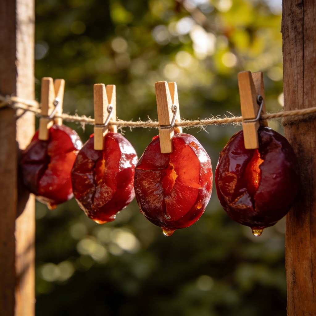 プラムの輪切り干し