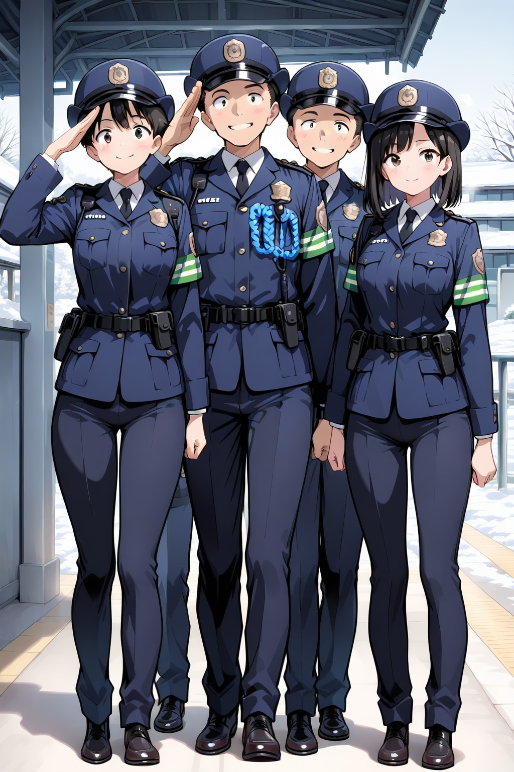 お題：警察官 | の人気AIイラスト・グラビア