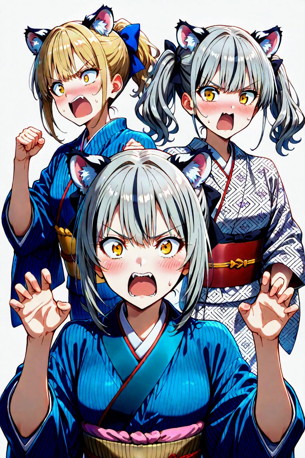 ガオ〜な、🐯虎娘三人組