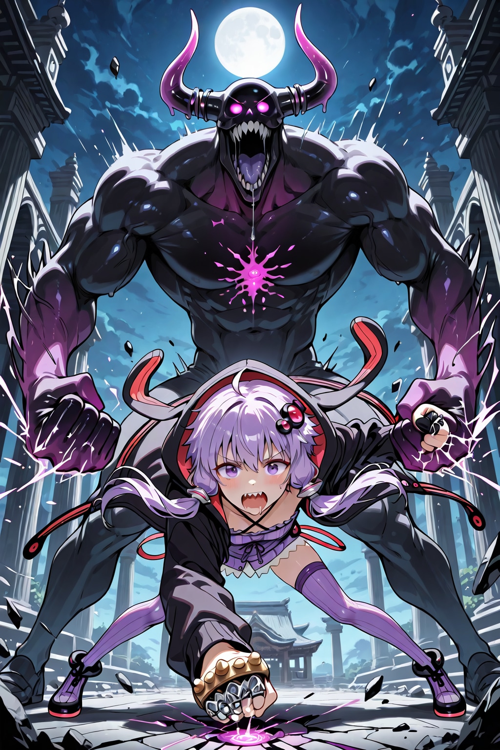 ナイトゴーントと戦うゆかりさんのはずがスタンドだしてるゆかりさんみたいになったｗ