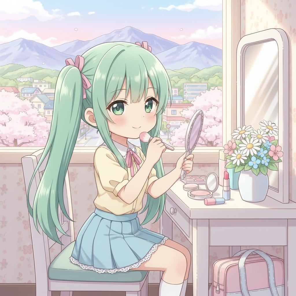 みどツイさん。春メイク