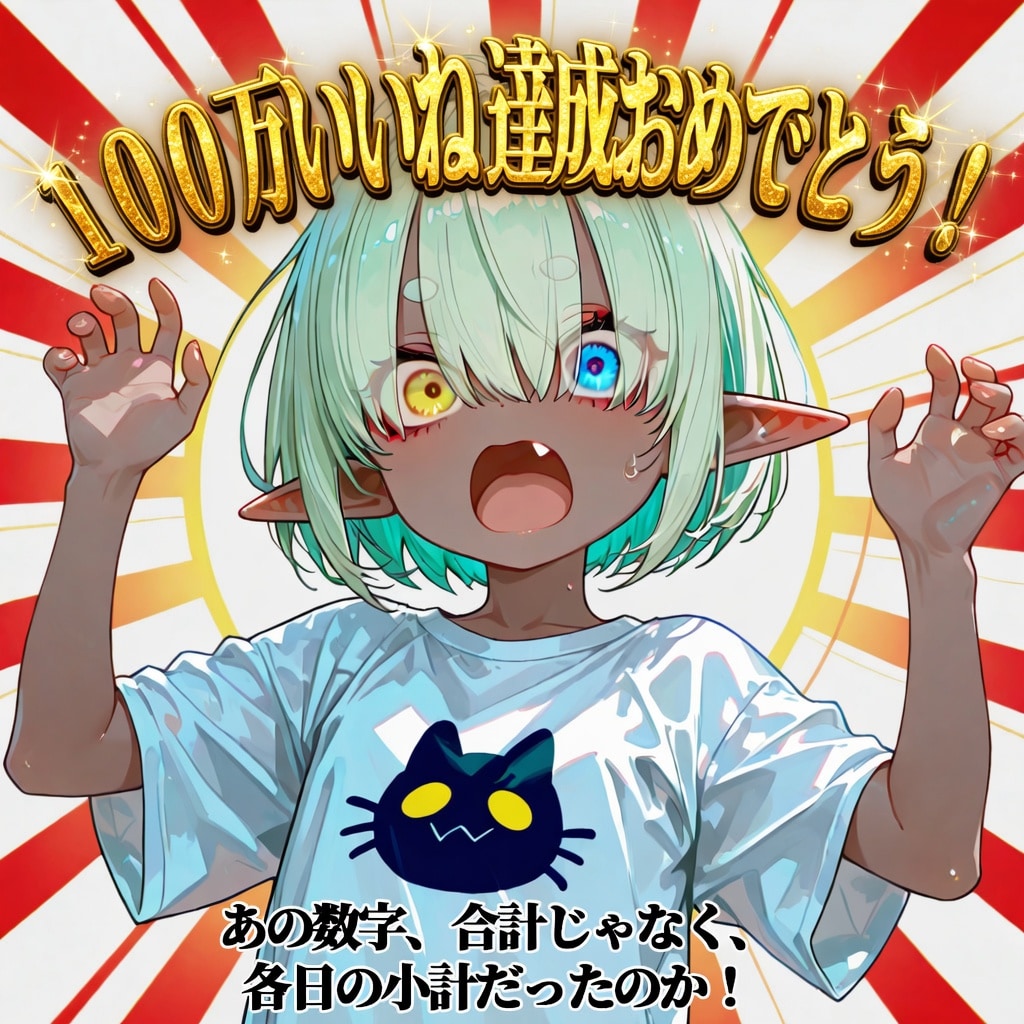 100万いいね 達成おめでとう！！