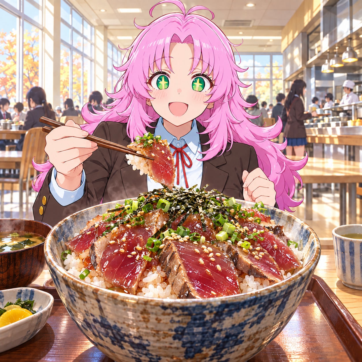 学校ランチ！ | の人気AIイラスト・グラビア