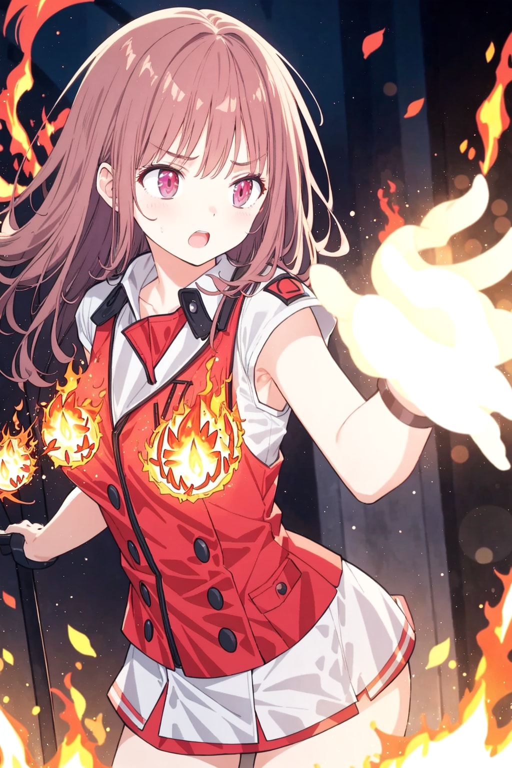 あ服にも引火してる