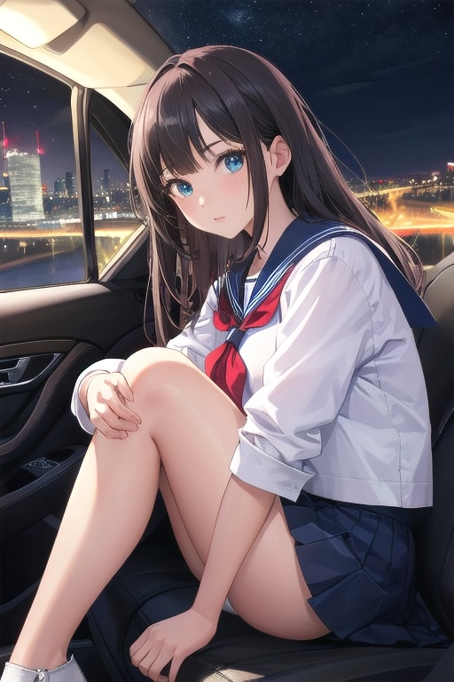 なんで車止めたの？ | の人気AIイラスト・グラビア