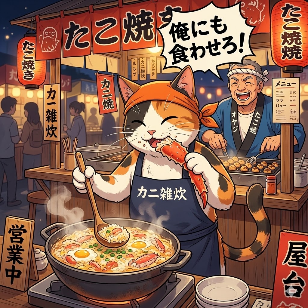 かにをくえるんだな