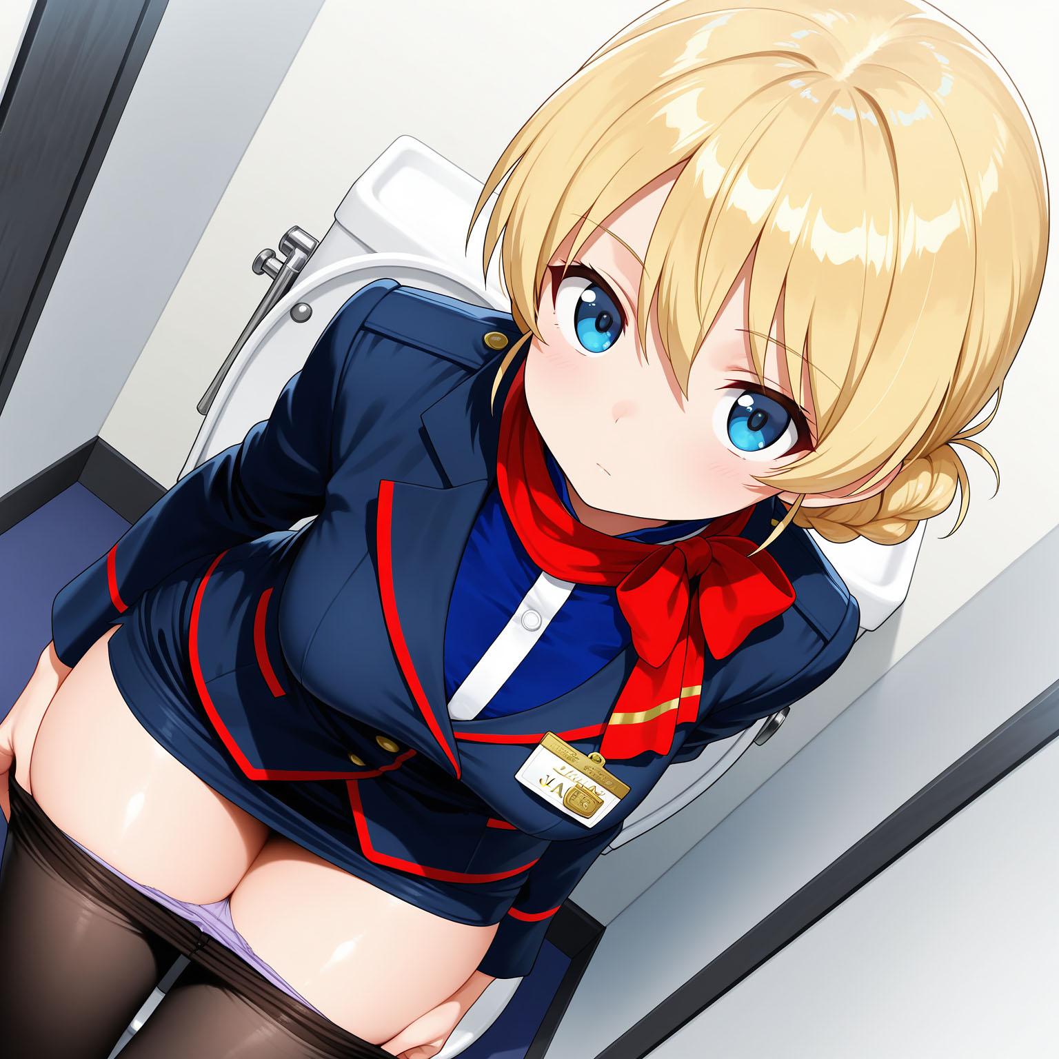 【朗報】CAさん、紫だった