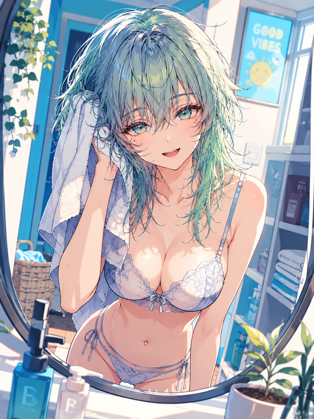 潤花（うるか）ちゃんと温泉４