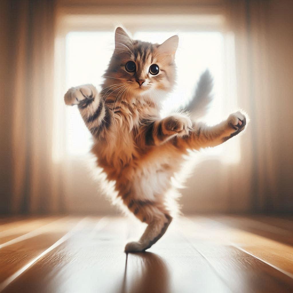 ブレイクダンスを踊る猫、フォトスタイル