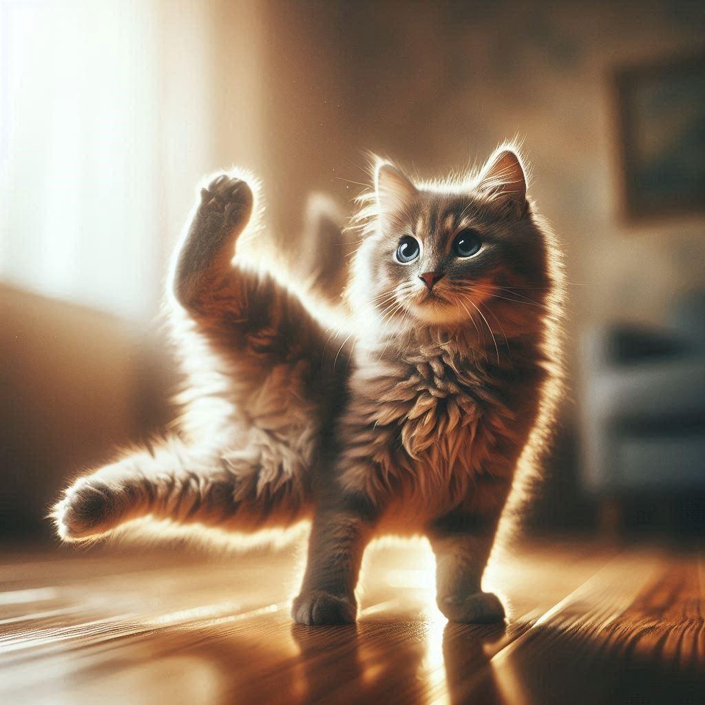 ブレイクダンスを踊る猫、フォトスタイル