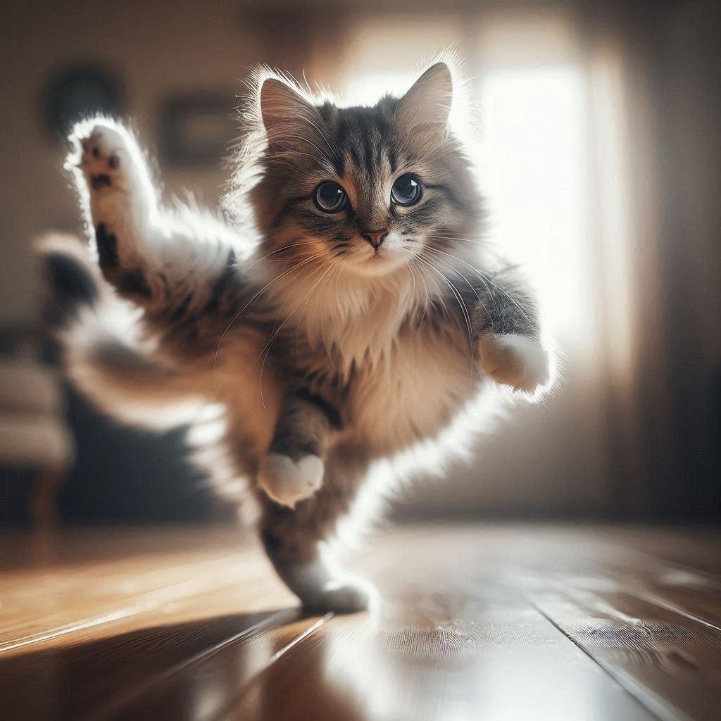 ブレイクダンスを踊る猫、フォトスタイル
