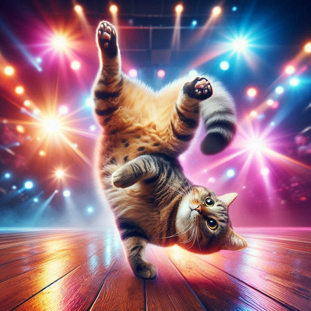 ブレイクダンスを踊る猫、フォトスタイル