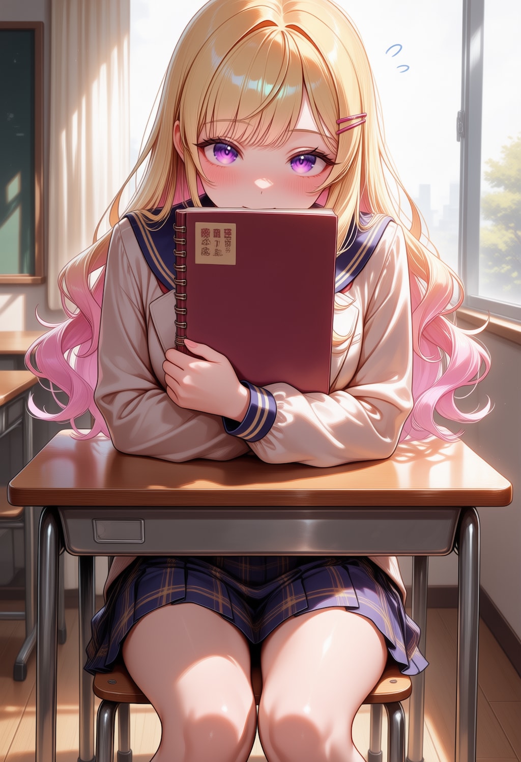 ここ、全然わかんないの。…ねぇ、教えて？